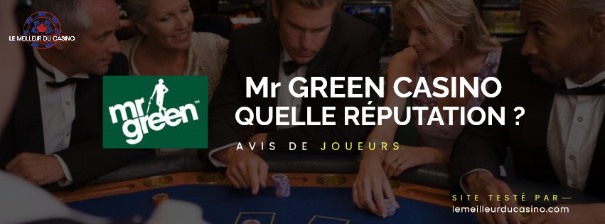 quelle est la reputation aupres des joueurs du site Mr Green Casino