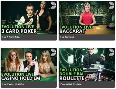 extrait des jeux de live casino propose par le fournisseur evolution gaming de 7sultanscasino